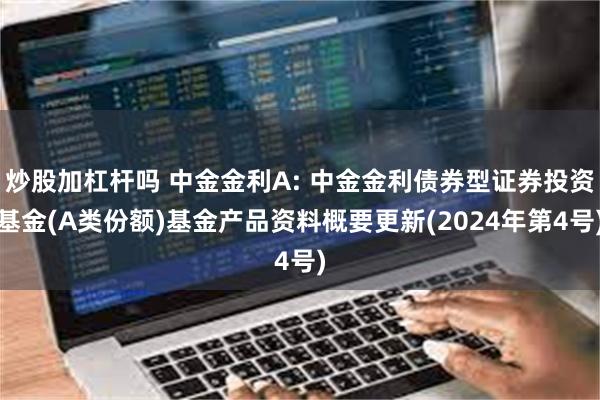 炒股加杠杆吗 中金金利A: 中金金利债券型证券投资基金(A类份额)基金产品资料概要更新(2024年第4号)