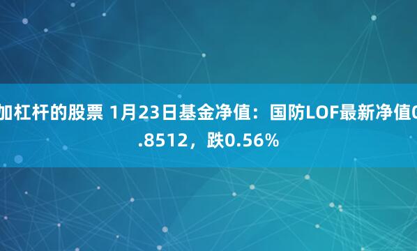 加杠杆的股票 1月23日基金净值：国防LOF最新净值0.8512，跌0.56%