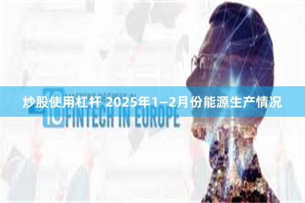 炒股使用杠杆 2025年1—2月份能源生产情况